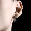 Aretes de Plata Tibetana Martillados a Mano para Protección Hand-hammered Tibetan Silver Protection Earrings