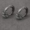 Aretes de Plata Tibetana Martillados a Mano para Protección Hand-hammered Tibetan Silver Protection Earrings