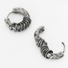 Aretes de Plata Tibetana Martillados a Mano para Protección Hand-hammered Tibetan Silver Protection Earrings