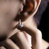 Aretes de Plata Tibetana Martillados a Mano para Protección Hand-hammered Tibetan Silver Protection Earrings