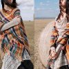 Chale Pañuelo de Rayas Tibetanas de Colores Tibetan Colorful Stripe Shawl Wrap