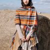Chale Pañuelo de Rayas Tibetanas de Colores Tibetan Colorful Stripe Shawl Wrap