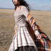 Chale Pañuelo de Rayas Tibetanas de Colores Tibetan Colorful Stripe Shawl Wrap