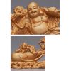 Decoración de Buda Ríe de Madera de Thuja Tibetana Tibetan Thuja Laughing Buddha Wood Decoration