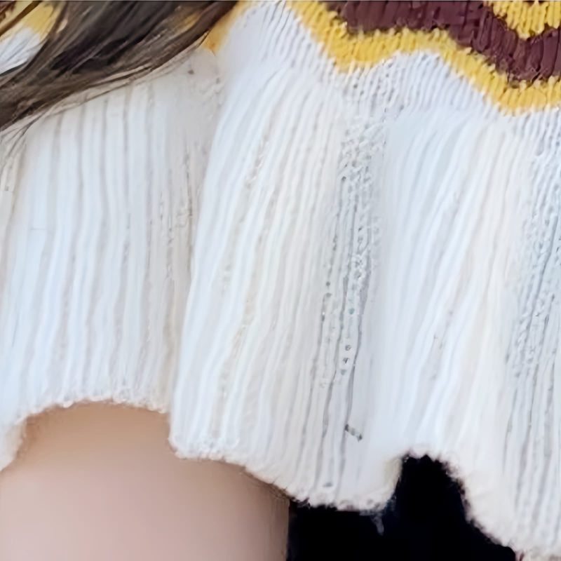 Chale Tibetano con Franjas Onduladas y Borlas Tibetan Wavy Striped Tassel Shawl