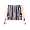Chale Tibetano con Franjas Onduladas y Borlas Tibetan Wavy Striped Tassel Shawl