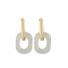 Aretes de Jade Blanco Tibetano para la Bendición Tibetan White Jade Blessing Earrings