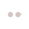 Aretes de Estudio de Jade Blanco Tibetano en Plata 925 925 Silver Tibetan White Jade Blessing Stud Earrings
