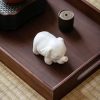 Elefante Blanco de Porcelana para Decoración del Hogar White Porcelain Elephant Home Decor