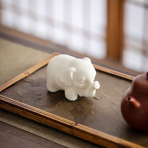 Elefante Blanco de Porcelana para Decoración del Hogar Elefante Blanco de Porcelana para Decoración del Hogar
