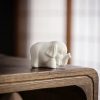 Elefante Blanco de Porcelana para Decoración del Hogar White Porcelain Elephant Home Decor