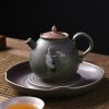 Tetera de Cerámica China Kung Fu - Diseño de Grulla Blanca Chinese Ceramic Kung Fu Teapot - White Crane Design