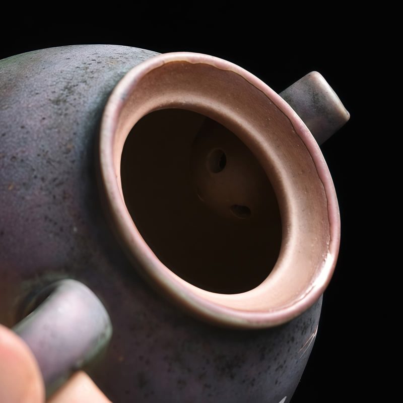 Tetera de Cerámica China Kung Fu - Diseño de Grulla Blanca Chinese Ceramic Kung Fu Teapot - White Crane Design