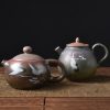 Tetera de Cerámica China Kung Fu - Diseño de Grulla Blanca Chinese Ceramic Kung Fu Teapot - White Crane Design