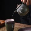 Tetera de Cerámica China Kung Fu - Diseño de Grulla Blanca Chinese Ceramic Kung Fu Teapot - White Crane Design