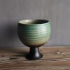 Taza de Vino de Cerámica Elegante con Diseño de Cáliz Elegant Ceramic Wine Mug with Goblet Design