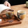 Caneca de Cerâmica Artesanal com Girassol Handmade Sunflower Ceramic Coffee Mug