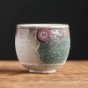Caneca de Cerâmica Artesanal com Girassol Handmade Sunflower Ceramic Coffee Mug