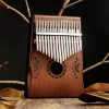 Kalimba de Polegar com Design de Lótus em Mogno Mahogany Lotus Kalimba Thumb Piano