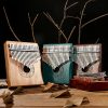Kalimba de Polegar com Design de Lótus em Mogno Mahogany Lotus Kalimba Thumb Piano