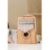 Kalimba de Polegar com Design de Lótus em Mogno Mahogany Lotus Kalimba Thumb Piano