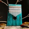 Kalimba de Polegar com Design de Lótus em Mogno Mahogany Lotus Kalimba Thumb Piano