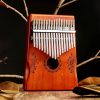 Kalimba de Polegar com Design de Lótus em Mogno Mahogany Lotus Kalimba Thumb Piano