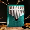 Kalimba de Polegar com Design de Lótus em Mogno Mahogany Lotus Kalimba Thumb Piano