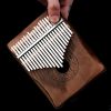 Kalimba de Polegar com Design de Lótus em Mogno Mahogany Lotus Kalimba Thumb Piano