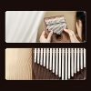 Kalimba de Polegar com Design de Lótus em Mogno Mahogany Lotus Kalimba Thumb Piano