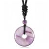 Colar Pingente de Cristal Curativo Moeda da Sorte Lucky Coin Healing Crystal Necklace Pendant