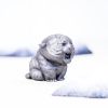 Miniatura de Tigre Rugiente de Hierro Oxidado Rust Iron Mini Roaring Tiger Statue