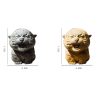 Miniatura de Tigre Rugiente de Hierro Oxidado Rust Iron Mini Roaring Tiger Statue