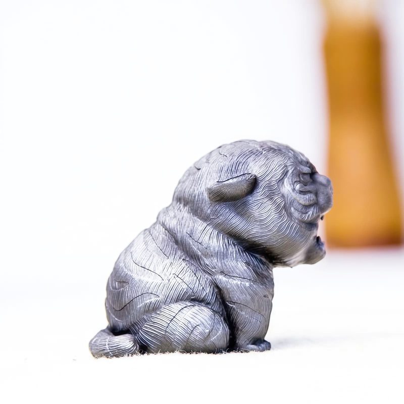 Miniatura de Tigre Rugiente de Hierro Oxidado Rust Iron Mini Roaring Tiger Statue