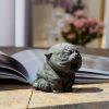 Miniatura de Tigre Rugiente de Hierro Oxidado Rust Iron Mini Roaring Tiger Statue