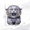 Miniatura de Tigre Rugiente de Hierro Oxidado Rust Iron Mini Roaring Tiger Statue