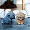 Miniatura de Tigre Rugiente de Hierro Oxidado Rust Iron Mini Roaring Tiger Statue