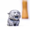 Miniatura de Tigre Rugiente de Hierro Oxidado Rust Iron Mini Roaring Tiger Statue