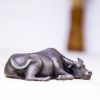 Estatua de Búfalo Toro de Polvo de Hierro Rústico Rustic Iron Powder Buffalo Bull Statue
