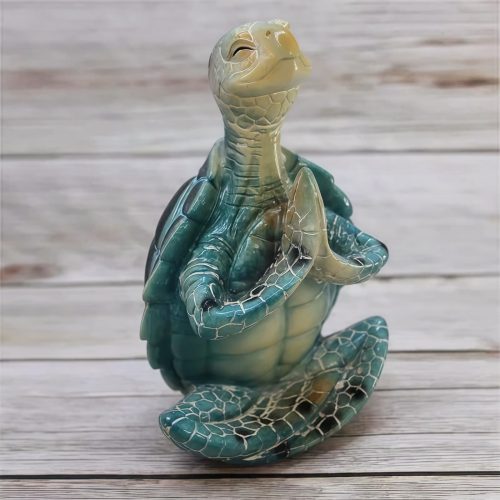 Estatua de Tortuga Meditativa de Resina Tibetana Estatua de Tortuga Meditativa de Resina Tibetana