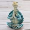 Estatua de Tortuga Meditativa de Resina Tibetana Tibetan Resin Meditating Turtle Statue
