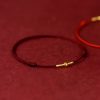 سوار يد من الفضة عيار 925 مع حبات ذهبية للحماية 925 Silver Golden Bead Protection Bracelet