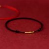 سوار يد من الفضة عيار 925 مع حبات ذهبية للحماية 925 Silver Golden Bead Protection Bracelet