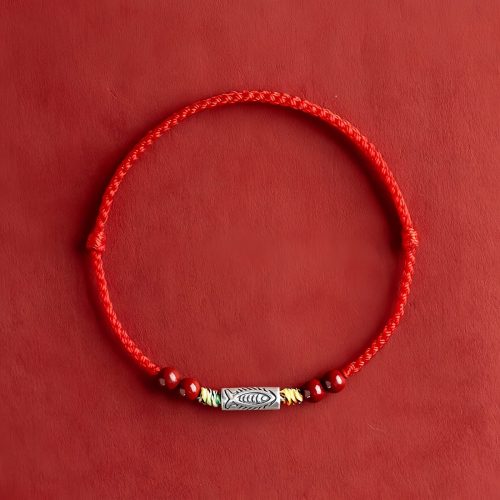 Tobillera de Plata 925 con Koi, Símbolo de Riqueza Tobillera de Plata 925 con Koi, Símbolo de Riqueza