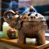Quemador de Incienso de Elefante de Aleación Alloy Elephant Incense Burner Decoration