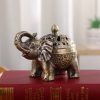 Quemador de Incienso de Elefante de Aleación Alloy Elephant Incense Burner Decoration