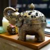Quemador de Incienso de Elefante de Aleación Alloy Elephant Incense Burner Decoration