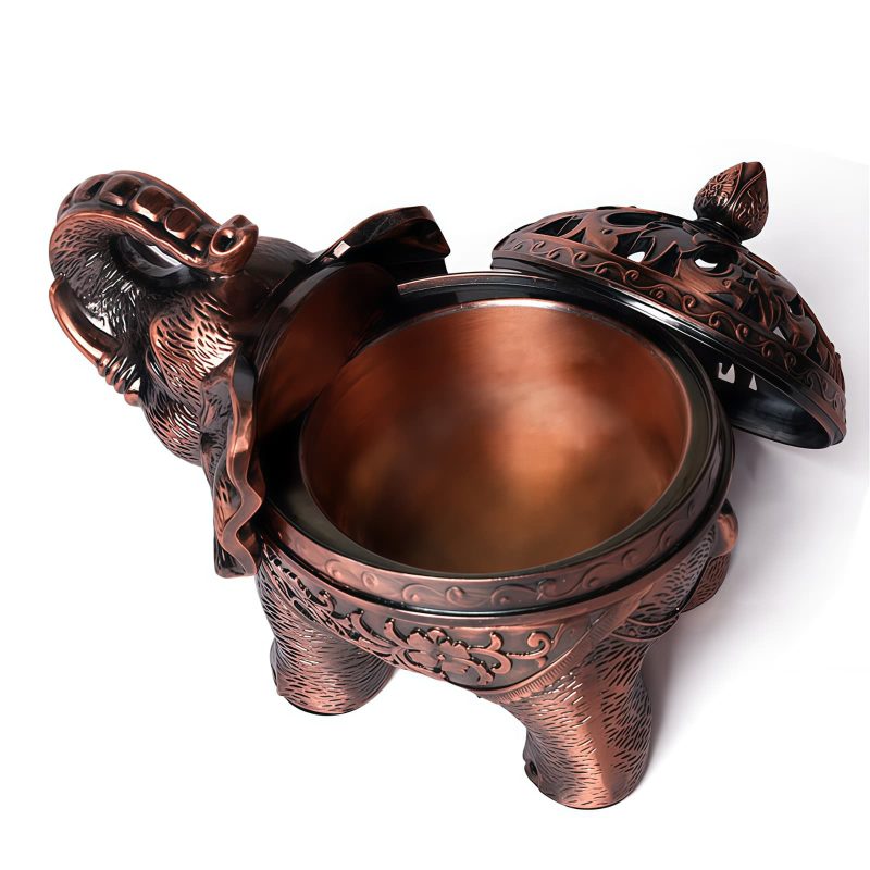 Quemador de Incienso de Elefante de Aleación Alloy Elephant Incense Burner Decoration