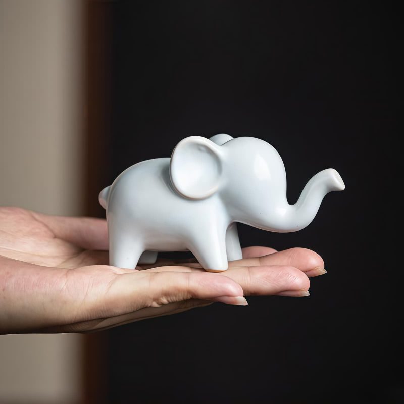 Decoración de escritorio de elefante de cerámica Ceramic Elephant Desk Decoration