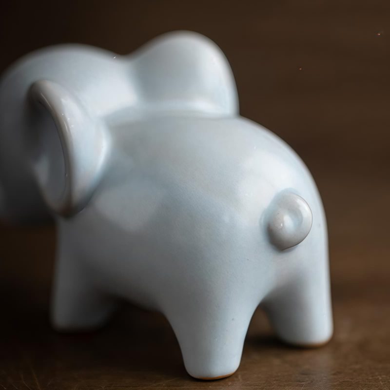 Decoración de escritorio de elefante de cerámica Ceramic Elephant Desk Decoration
